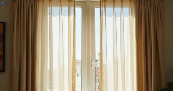 Dusty and dull curtains in donnybrook before steam cleaning